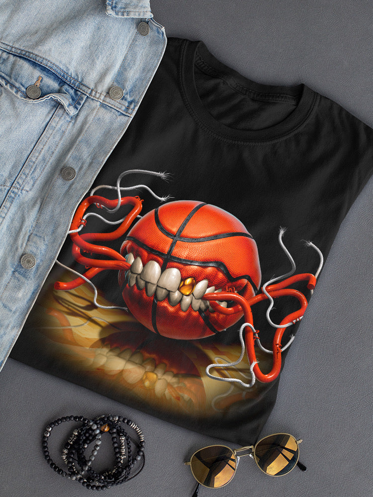Basketball Biting T-shirt -Tom Wood Designs