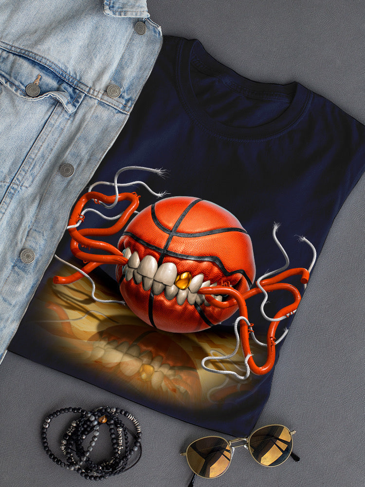 Basketball Biting T-shirt -Tom Wood Designs