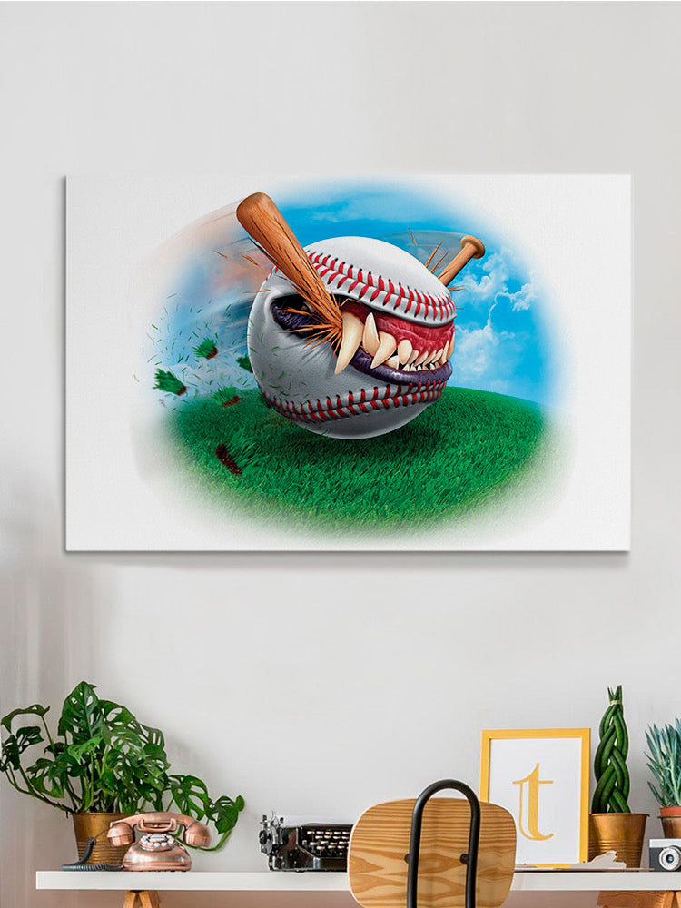 Monster Baseball Wall Art -Tom Wood Designs