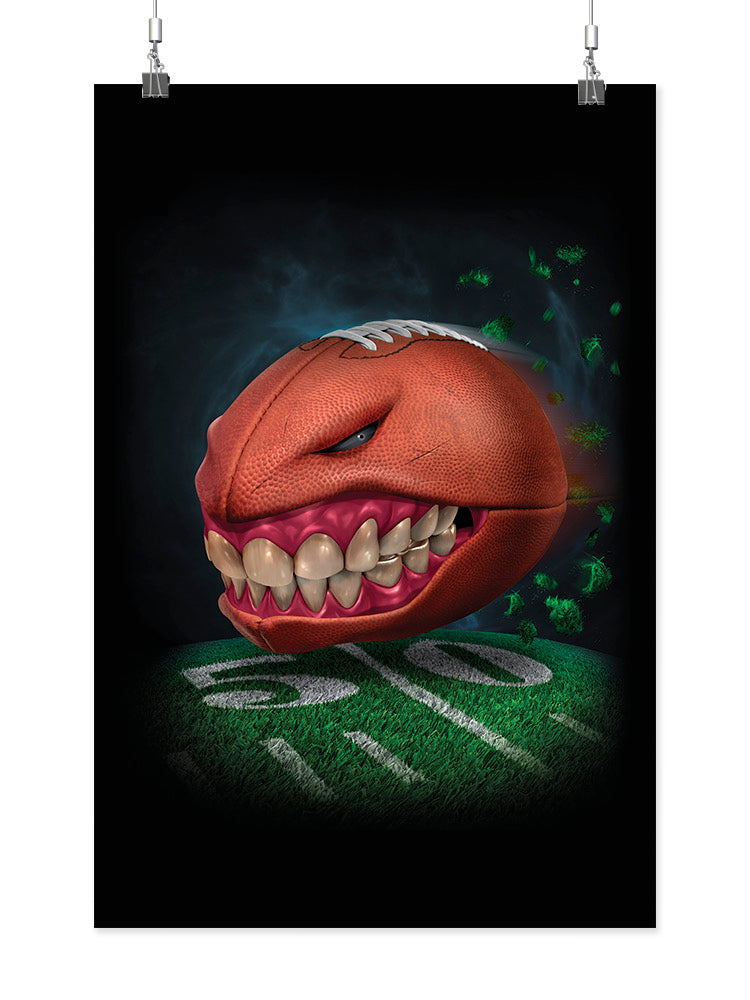 Monster Football3 Wall Art -Tom Wood Designs