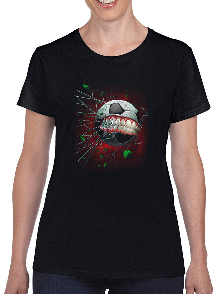 Soccerball Monster T-shirt -Tom Wood Designs