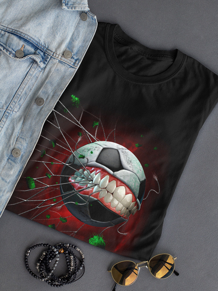 Soccerball Monster T-shirt -Tom Wood Designs