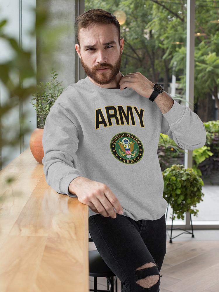Army Logo Graphic Sweatshirt Men's -Army Designs