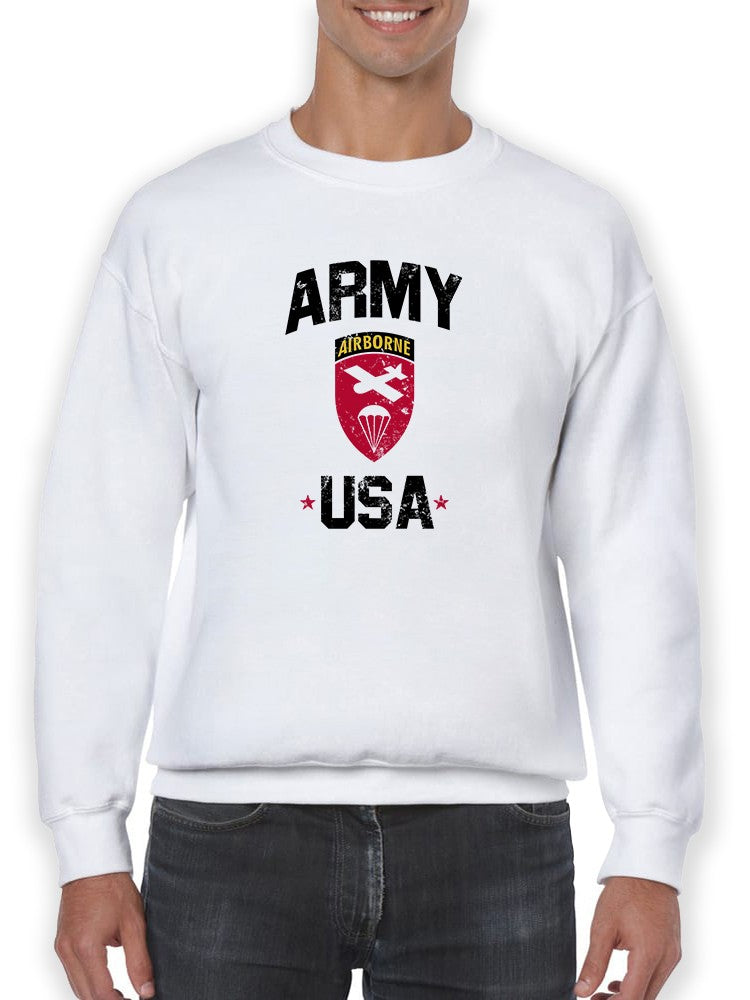 Airborne Usa Army Sweatshirt Men's -Army Designs