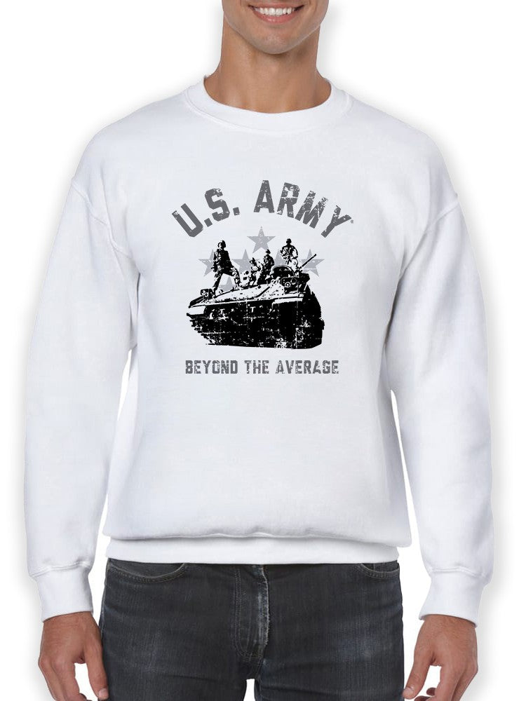 U.S. Army Tank Slogan Sweatshirt Men's -Army Designs