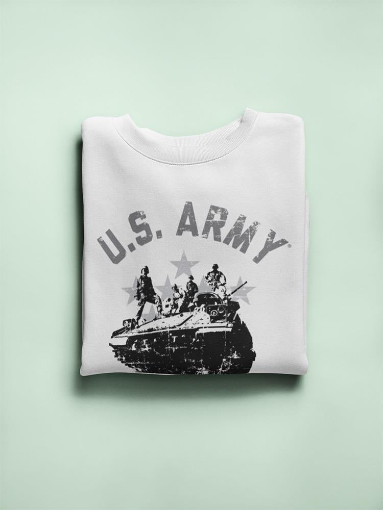 U.S. Army Tank Slogan Sweatshirt Men's -Army Designs