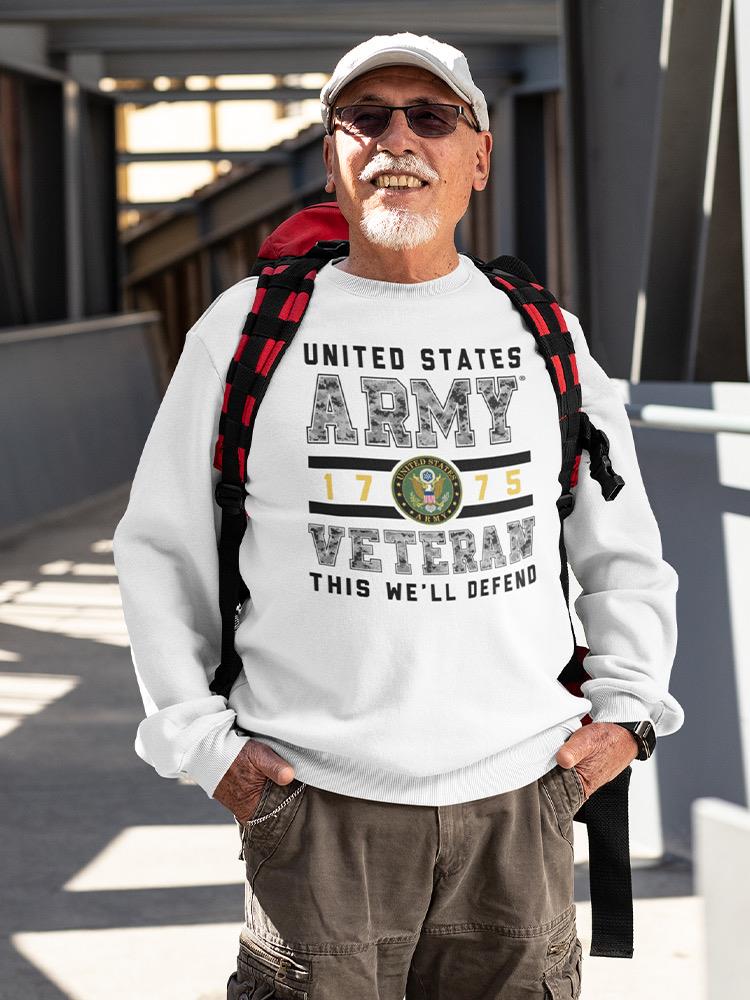 U.S. Army Veteran Slogan Sweatshirt Men's -Army Designs