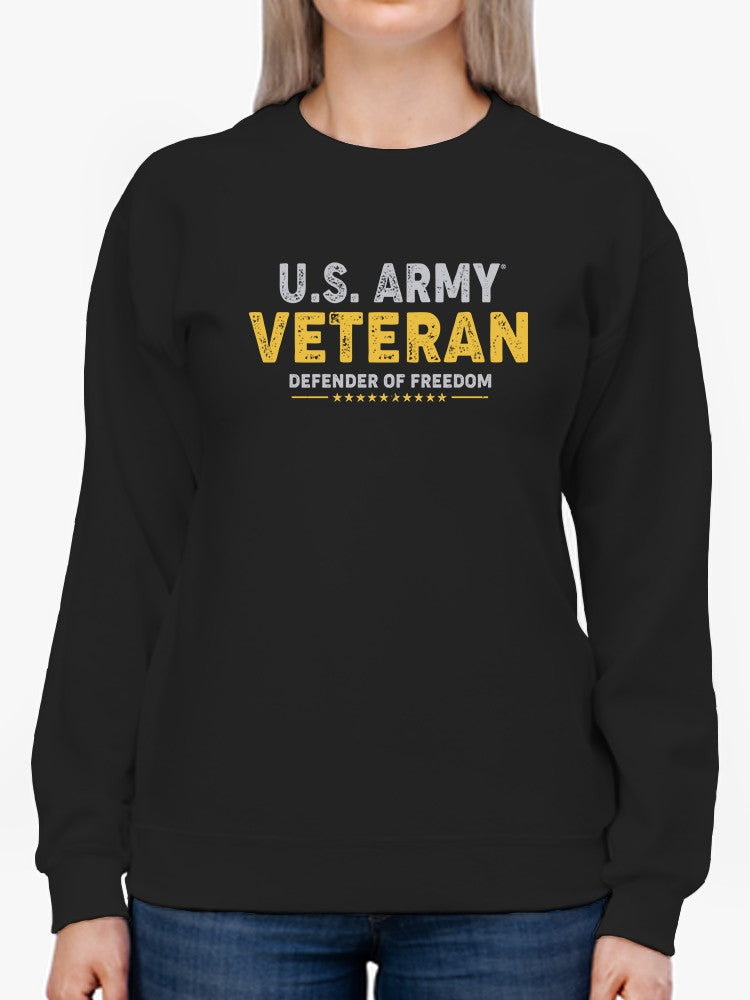 U.S. Army Veteran Phrase Sweatshirt Women's -Army Designs