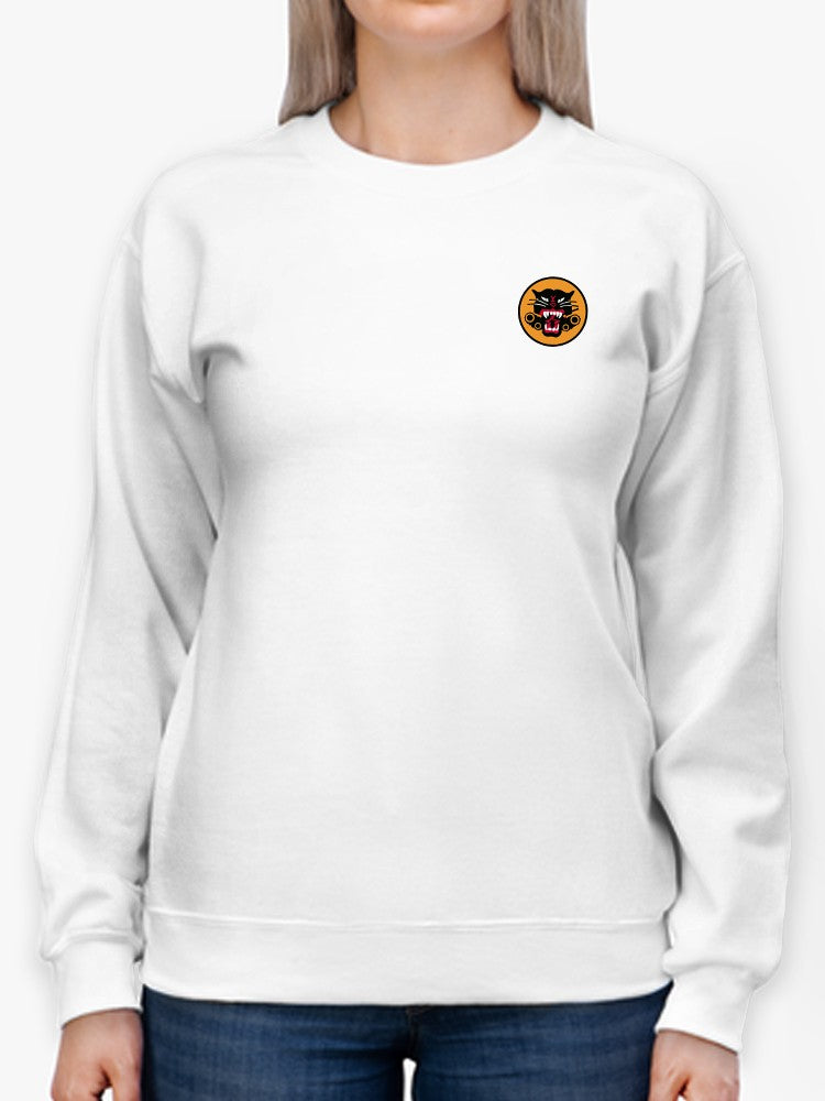 Black Phanter's Logo Sweatshirt Women's -Army Designs