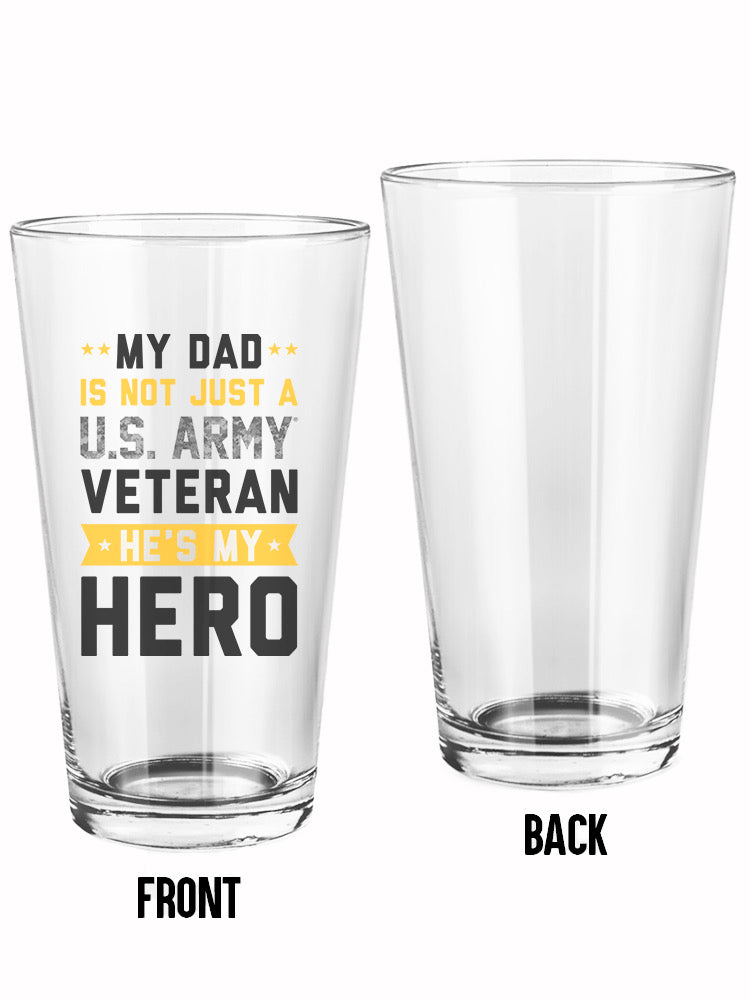 U.S. Army Veteran Hero Pint Glass -Army Designs