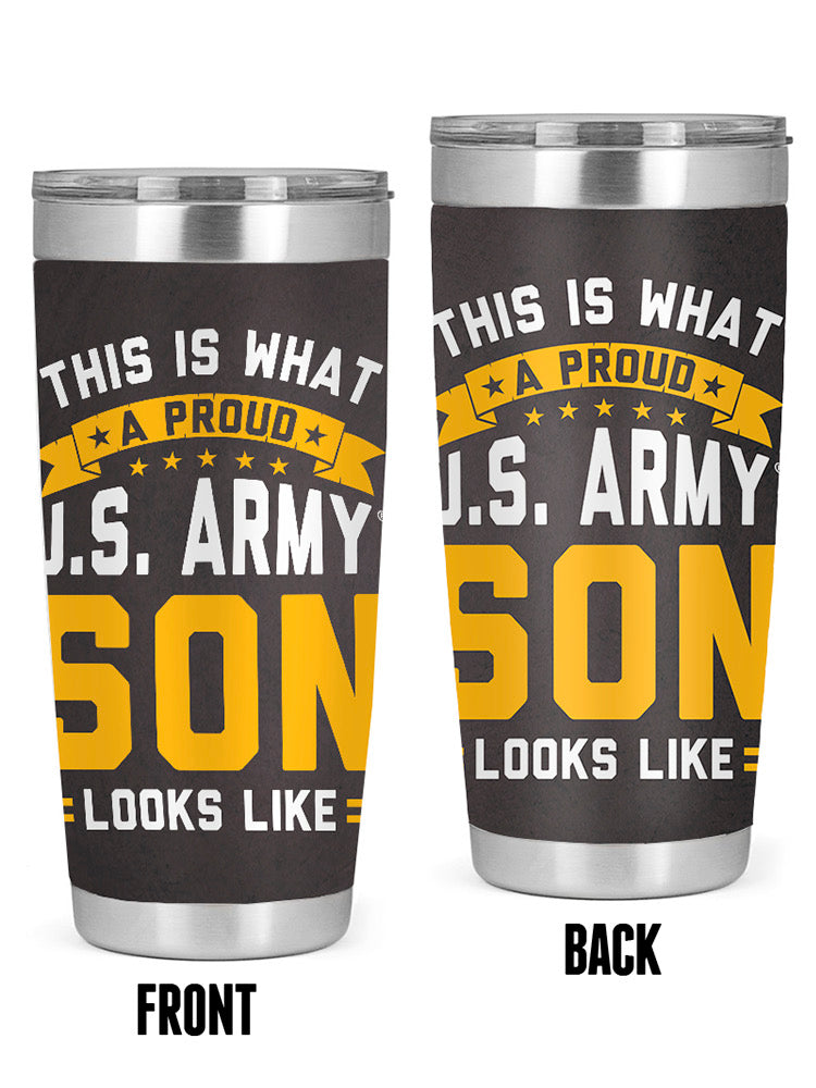 A Proud U.S. Army Son Tumbler -Army Designs