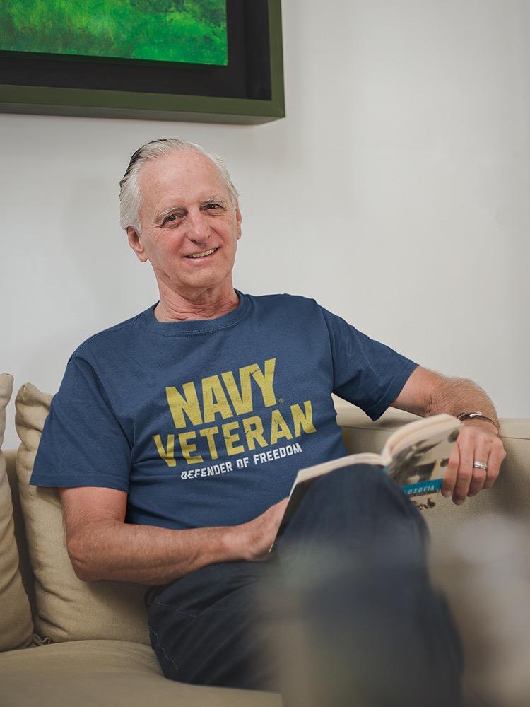 Navy Veteran, Freedom Defender Men's T-shirt