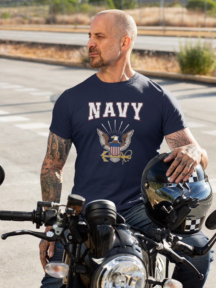 Navy Emblem Men's T-shirt