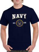 Navy Est 1775 Men's T-shirt