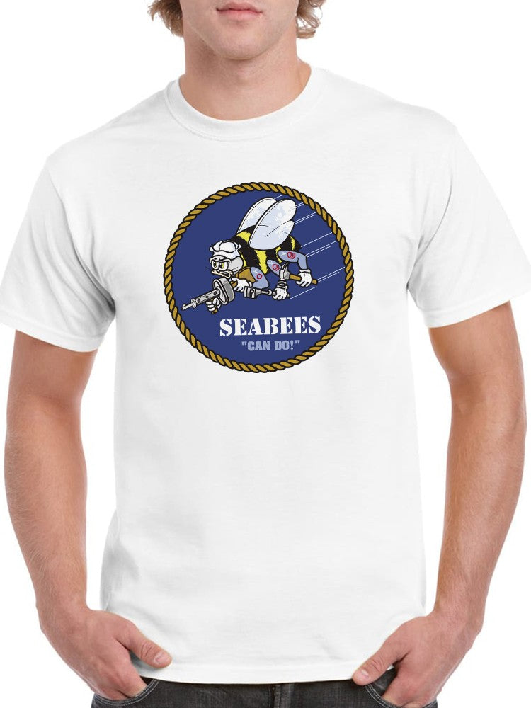 Logo, Seabees Can Do! Men's T-shirt