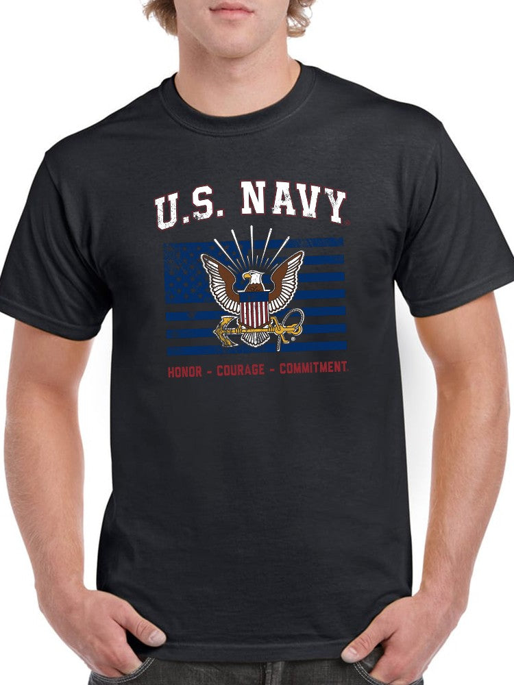 Us Navy Tee Men's -Navy Designs