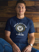 Proud Boyfriend Of A Sailor Tee Men's -Navy Designs