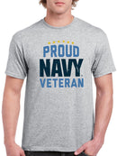 Proud Navy Veteran Tee Men's -Navy Designs