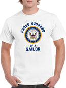 Proud Husband Of A Sailor Tee Men's -Navy Designs