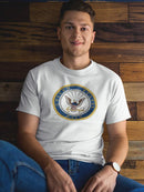 Badge Of The Navy Tee Men's -Navy Designs