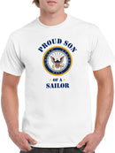 Proud Son Of A Sailor Tee Men's -Navy Designs