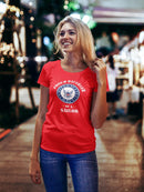 Proud Daughter Of A Sailor Shaped Tee Women's -Navy Designs