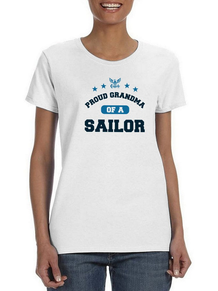 Proud Grandma Of A Sailor Shaped Tee Women's -Navy Designs
