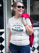 Proud Grandma Of A Sailor Shaped Tee Women's -Navy Designs