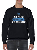 My Hero My Sailor Daughter Navy Sweatshirt Men's -Navy Designs