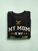 My Mom Is My Hero Quote Sweatshirt Men's -Navy Designs