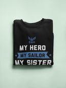 My Hero My Sailor Sister Navy Sweatshirt Men's -Navy Designs