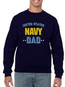 Unites States Navy Dad Quote Sweatshirt Men's -Navy Designs