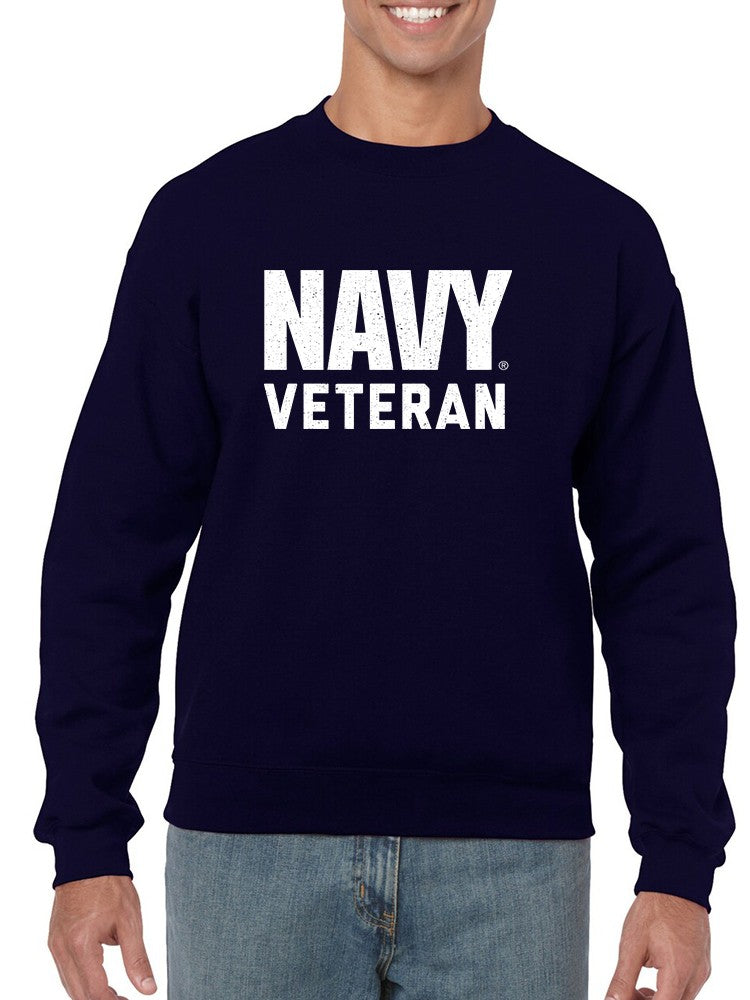 N A V Y Veteran Sweatshirt Men's -Navy Designs