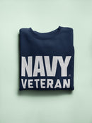 N A V Y Veteran Sweatshirt Men's -Navy Designs
