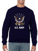 Navy It's An Adventure Sweatshirt Men's -Navy Designs