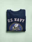 U.S. Navy Seabees Logo Sweatshirt Men's -Navy Designs