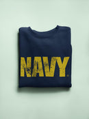 N A V Y Quote Sweatshirt Men's -Navy Designs