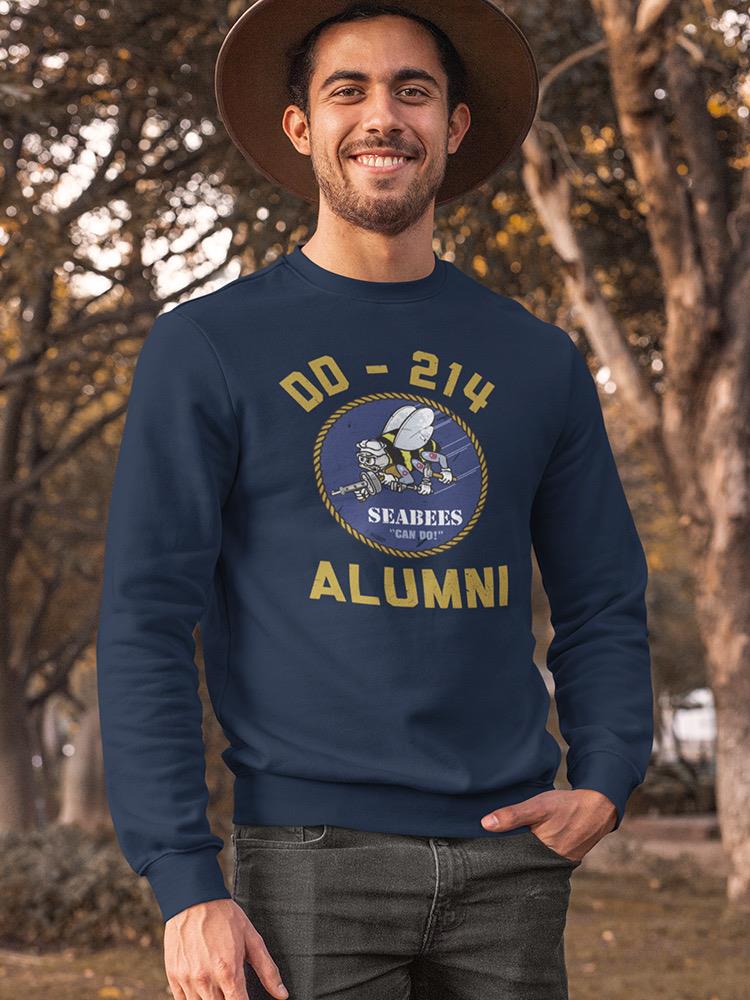 Dd-214 Alumni Seabees Sweatshirt Men's -Navy Designs