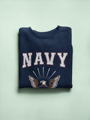 Navy Anchor Sweatshirt Men's -Navy Designs