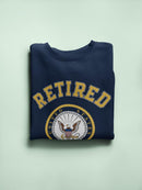 Retired U.S. Navy Sweatshirt Men's -Navy Designs
