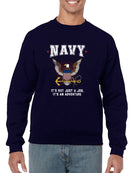 Eagle And Anchor U.S. Navy Sweatshirt Men's -Navy Designs