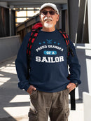 Proud Grandpa Of A Sailor Quote Sweatshirt Men's -Navy Designs
