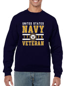 United States Navy 1775 Veteran Sweatshirt Men's -Navy Designs
