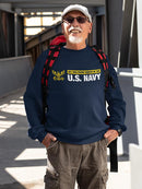 My Girlfriend Serves On The Navy Sweatshirt Men's -Navy Designs