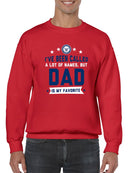 U.S. Navy Dad Slogan Sweatshirt Men's -Navy Designs