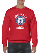 Proud Dad Of A Navy Sailor Sweatshirt Men's -Navy Designs