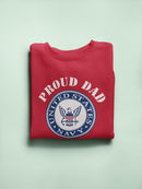 Proud Dad Of A Navy Sailor Sweatshirt Men's -Navy Designs