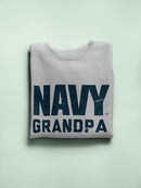 Navy Grandpa Quote Sweatshirt Men's -Navy Designs