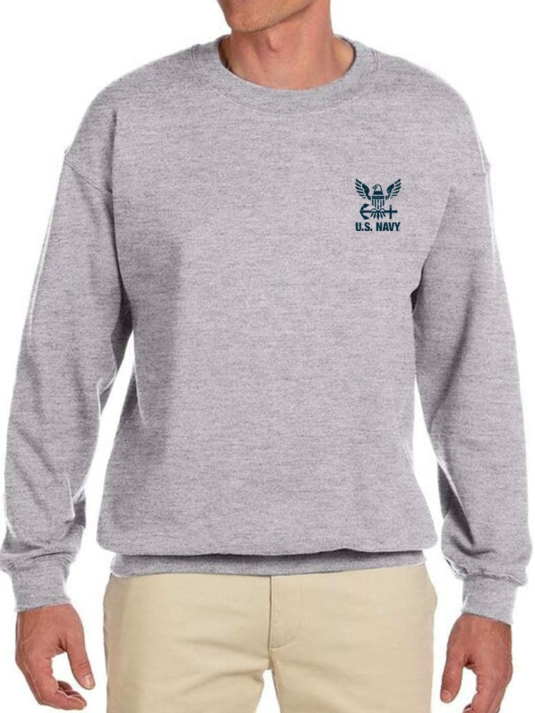 United States Navy Logo Sweatshirt Men's -Navy Designs