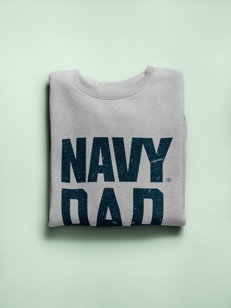 Navy Dad Phrase Sweatshirt Men's -Navy Designs